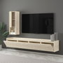 Hanah Home Sema - Soporte para TV Travertino